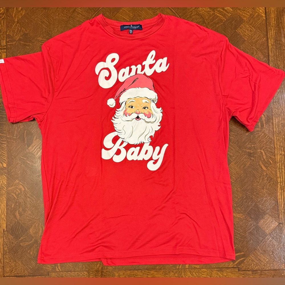Simply Southern Red Santa Baby Pajama Set